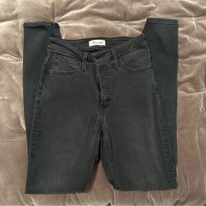 Madewell Dark Gray Roadtripper Jeans